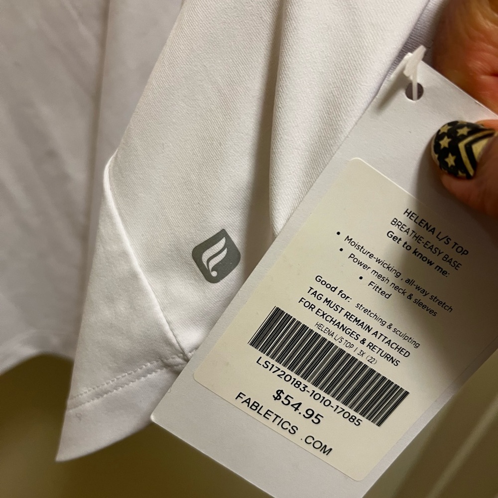 BNWT Fabletics Helena Long Sleeved 3XL top - Picture 5 of 6
